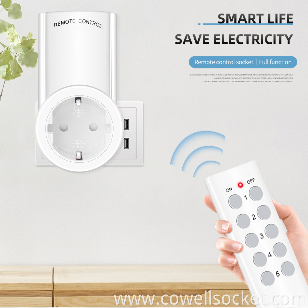 Remote Control Socket Saves Energy